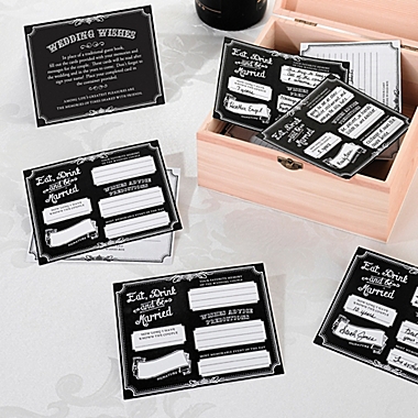 Lillian Rose&trade; Wishes Cards in Black (Set of 48). View a larger version of this product image.