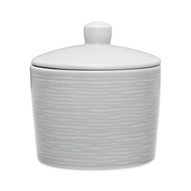 Noritake&reg; Grey on Grey Swirl Covered Sugar Bowl. View a larger version of this product image.