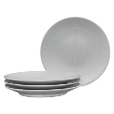 Noritake&reg; Grey on Grey Swirl Appetizer Plates (Set of 4). View a larger version of this product image.