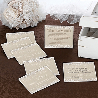 Lillian Rose&trade; Country Lace Guest Cards (Set of 48). View a larger version of this product image.