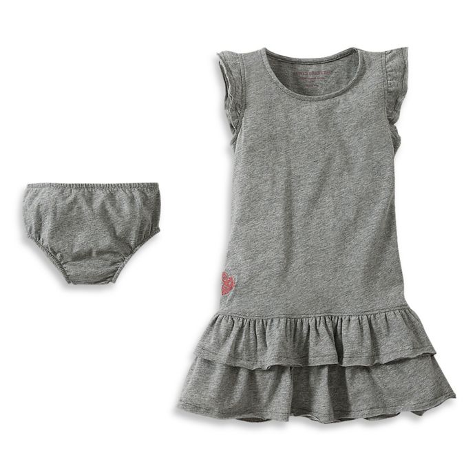 Burt's Bees Baby® 2Piece Organic Cotton Ruffled Dress and Diaper Cover