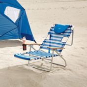 Ostrich 3N1  Beach Chair in Blue/White