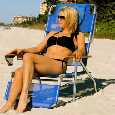 Ostrich 3N1  Beach Chair in Blue. View a larger version of this product image.