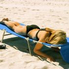 Alternate image 1 for Ostrich Chaise  Lounge Beach  in Blue