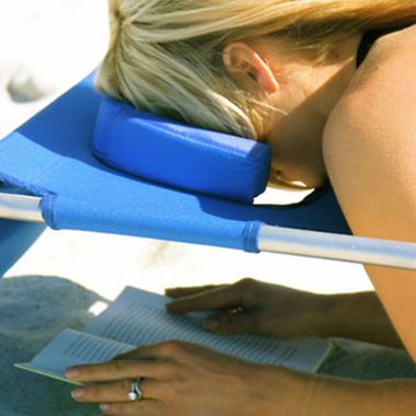 Ostrich Chaise  Lounge Beach  in Blue. View a larger version of this product image.