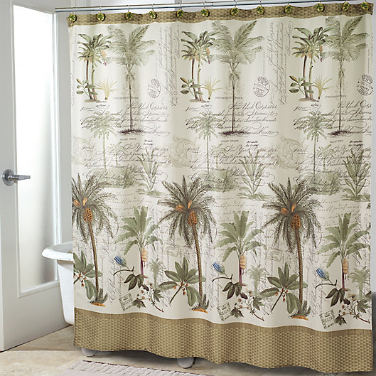 Avanti Colony Palm Shower Curtain Bed, Sears Shower Curtains With Matching Window