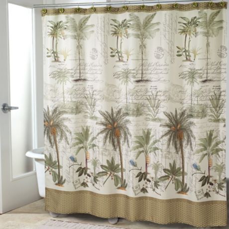 Avanti Colony Palm Shower Curtain Bed, Better Homes And Gardens Palm Shower Curtain