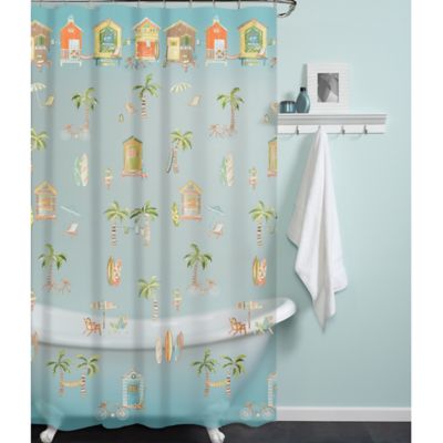 PEVA Cabana Beach Shower Curtain | Bed Bath and Beyond Canada