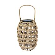 Everhome&trade; Rattan Solar LED Lantern in Brown