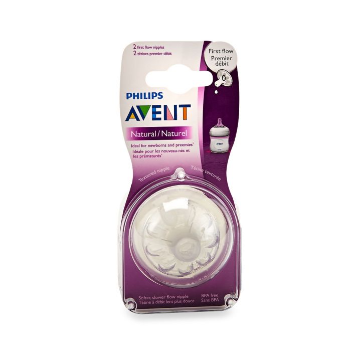 Philips Avent Natural 2Pack First Flow Nipples Bed Bath and Beyond