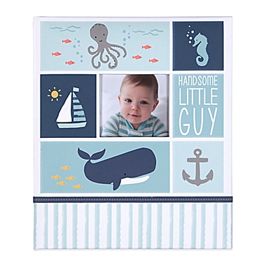 Carter&#39;s&reg; Under The Sea "Handsome Little Guy" Loose Leaf Memory Book in Blue. View a larger version of this product image.