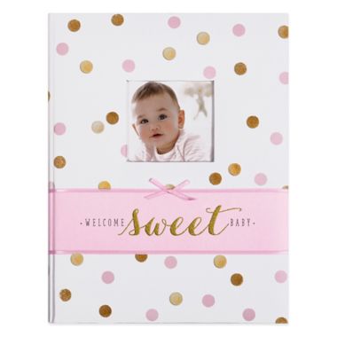 Carter&#39;s&reg; Sweet Sparkle &quot;Welcome Sweet Baby&quot; Memory Book in Pink. View a larger version of this product image.