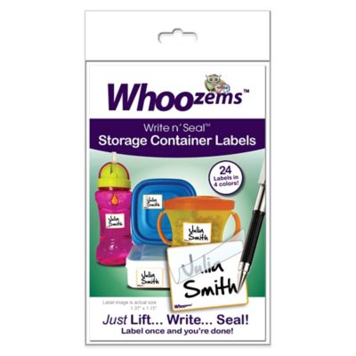 Whoozems&trade; 24-Pack Write n&#39; Seal&trade; Storage Container Labels