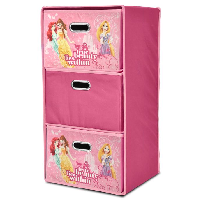 Disney Princess Collapsible 3 Drawer Storage Tower Buybuy Baby