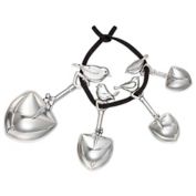 Decorative Zinc Bird Measuring Spoons Set (Set of 4)