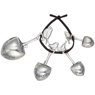 Decorative Zinc Bird Measuring Spoons Set (Set of 4). View a larger version of this product image.
