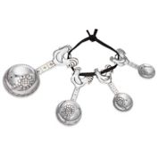 Decoratve Zinc Rooster Measuring Spoons Set (Set of 4)