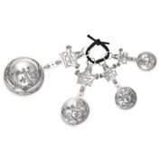 Decorative Zinc Kitchen Measuring Spoons Set (Set of 4)