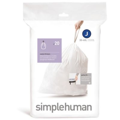 simplehuman&reg; Code J 20-Pack 30-40-Liter Custom Fit Liners