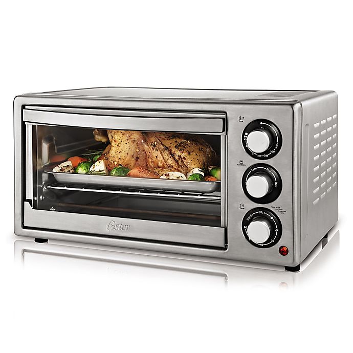Oster Brushed Stainless Steel Convection Countertop Oven Bed