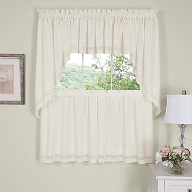 Danielle Embroidered Eyelet Window Tiers. View a larger version of this product image.