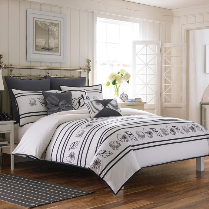 Croscill Montego Bay Duvet Cover In White Bed Bath Beyond