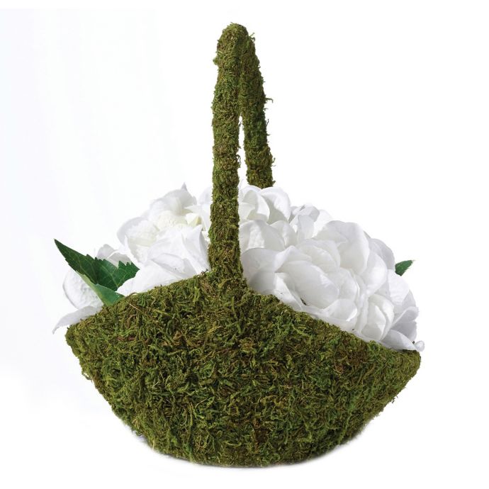 Lillian Rose™ Moss Flower Basket Bed Bath & Beyond