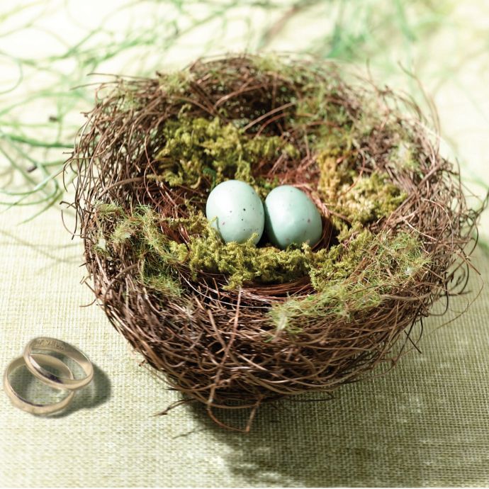 Lillian Rose™ Moss Bird Nest Ring Holder Bed Bath & Beyond