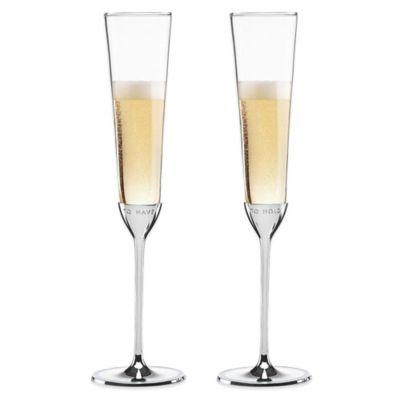 square toasting flutes