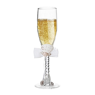 Lillian Rose&trade; Seashell Toasting Flutes (Set of 2). View a larger version of this product image.