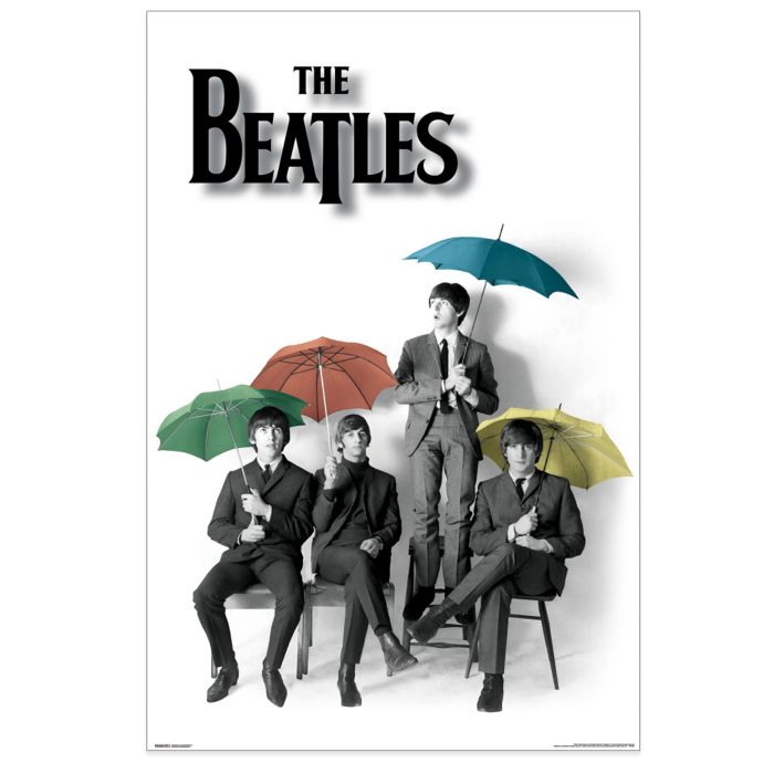 The Beatles Umbrellas Tempered Glass Art Panel Bed Bath Beyond