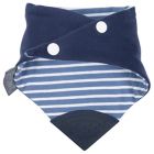Alternate image 1 for Cheeky Chompers&reg; Neckerchew&reg; Preppy Stripes 2-in-1 Teething Bandana Bib in Light Blue/Navy