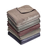 Thesis Oversized 50-Inch x 70-Inch Solid Berber Velvet Throw Blanket