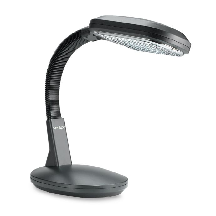 Verilux Original Natural Spectrum Deluxe Graphite Desk Lamp In