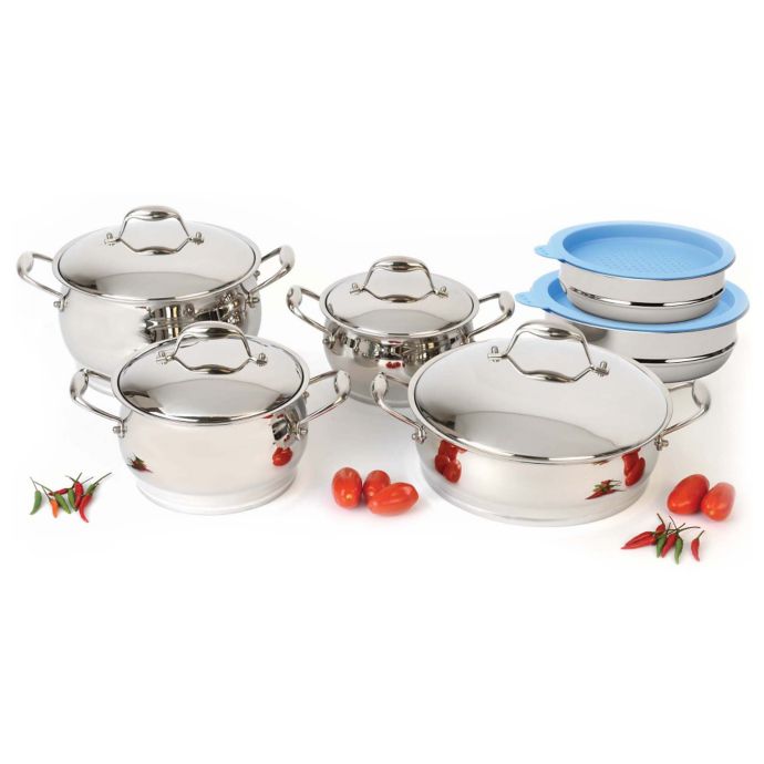 BergHOFF® Zeno 12Piece Cookware Set with Mixing Bowls Bed Bath & Beyond