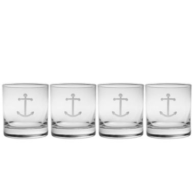 Rolf Glass Anchor Double Old Fashioned Glasses (Set of 4). View a larger version of this product image.