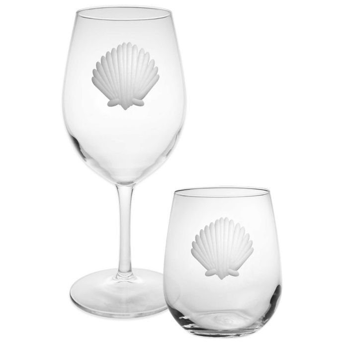 Rolf Glass Seashell Wine Glass Collection Bed Bath Beyond