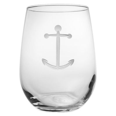 Rolf Glass Anchor Stemless Wine Glass