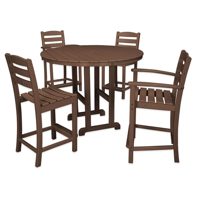 POLYWOOD® La Casa 5Piece Outdoor Counter Dining Set  Bed Bath & Beyond