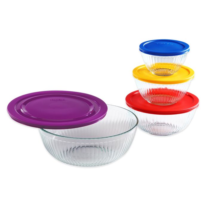 Pyrex® 8Piece Sculpted Mixing Bowl Set Bed Bath and Beyond Canada