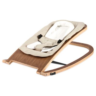 babyhome® Wave Rocker in Walnut/Sand 