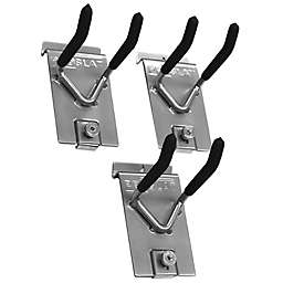 Proslat 3-Pack 4-Inch Double Locking Hook in Silver