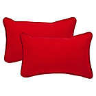 Alternate image 0 for Pompeii Red Oblong Throw Pillow (Set of 2)