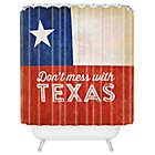 Alternate image 0 for Deny Designs "Don&#39;t Mess With Texas" Flag Shower Curtain