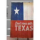 Alternate image 1 for Deny Designs "Don&#39;t Mess With Texas" Flag Shower Curtain