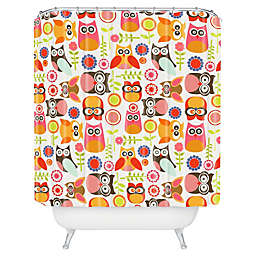 Deny Designs Valentina Ramos Cute Little Owls Shower Curtain
