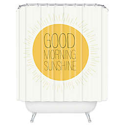 Deny Designs Allyson Johnson Morning Sunshine Shower Curtain in Yellow