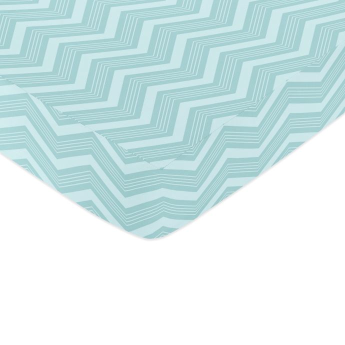 Sweet Jojo Designs Balloon Buddies Fitted Crib Sheet In Aqua