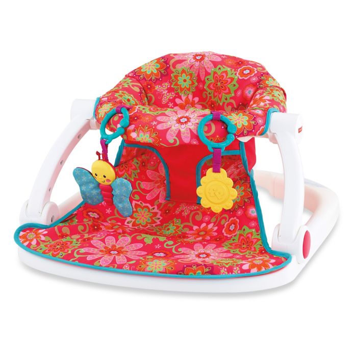Fisher Price Sit Me Up Floor Seat In Pink Flower Buybuy Baby