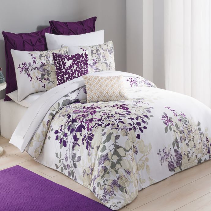 Kas Winchester Duvet Cover In Purple Bed Bath Beyond